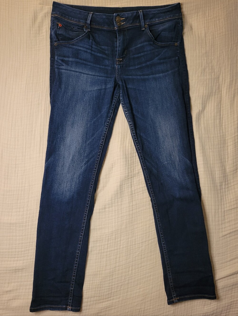 Hudson Jeans Women's Size 32 Skinny Jeans Medium Wash Premium Denim